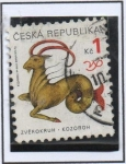 Stamps Czech Republic -  Signos d' Zodiaco: Capricornio
