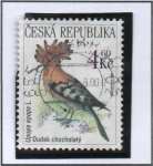 Stamps Czech Republic -  Aves Protegidas: Upupa epops