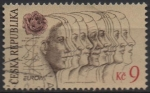 Stamps Czech Republic -  Paz y Libertad: Rosa y Perfiles