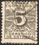 Stamps Spain -  592 - derecho de entrega