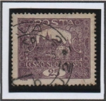 Stamps Czechoslovakia -  Hradcany Praga