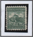 Stamps Czechoslovakia -  Castillo Pernstein