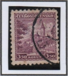 Stamps Czechoslovakia -  Castillo Krivoklat