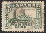 Stamps Spain -  806 - Junta de Defensa Nacional, Basílica del Pilar