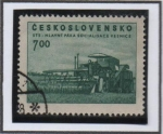 Stamps Czechoslovakia -  Cosechadora