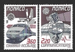 Stamps Monaco -  1623-1624 - Transporte y Comunicación