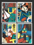Stamps United Kingdom -  1256 a 1259 - Juegos Infantiles