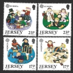 Stamps United Kingdom -  511 a 514 - Juegos Infantiles (JERSEY)