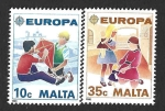 Stamps Malta -  737-738 - Juegos Infantiles