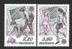 Stamps Monaco -  1682-1683 - Juegos Infantiles