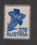 Stamps Austria -  Flor  Gentiana cusi, azul violeta