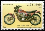 Stamps : Asia : Vietnam :  Centenario de la motocicleta(Honda. Japón. 1984).