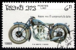 Sellos del Mundo : Asia : Laos : Centenario de la motocicleta(F.N. M67C. 1928).