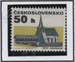 Stamps Czechoslovakia -  Saris Church