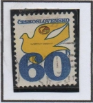 Sellos de Europa - Checoslovaquia -  Paloma