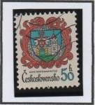 Stamps Czechoslovakia -  Escudo d' Armas: Nove Mesto Nad