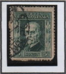 Sellos de Europa - Checoslovaquia -  Pres. Masaryk