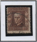 Sellos de Europa - Checoslovaquia -  Pres. Masaryk