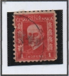 Stamps Czechoslovakia -  Pres. Masaryk