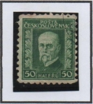 Stamps Czechoslovakia -  Pres. Masaryk