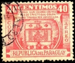 Sellos de America - Paraguay -  Urna que guarda los restos de Cristóbal Colón, ciudad de Trujillo República Dominicana.
