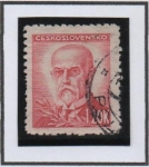 Stamps Czechoslovakia -  Pres. Masaryk