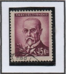 Stamps Czechoslovakia -  Pres. Masaryk
