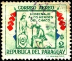 Stamps Paraguay -  Homenaje a los héroes del Chaco.