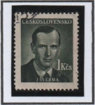 Stamps Czechoslovakia -  J. Sverna