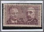 Stamps Czechoslovakia -  Frantisek Zaviska y Karel Petr