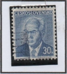 Stamps Czechoslovakia -  Pres. Gustav Husak