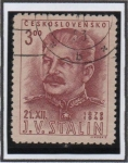 Sellos de Europa - Checoslovaquia -  Joseph V. Stalin