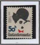Sellos de Europa - Checoslovaquia -  Charlie Chaplin