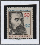 Stamps Czechoslovakia -  M.P. Musorgskij