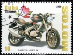 Stamps : America : Cuba :  Motos-Cagiva Mito N 1.