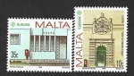 Sellos de Europa - Malta -  749-750 - Oficinas Postales