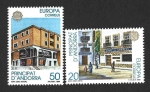 Stamps Andorra -  205-206 - Oficina Postal (ANDORRA ESPAÑA)