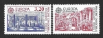 Stamps Europe - Andorra -  391-392 - Oficina Postal (ANDORRA FRANCIA)