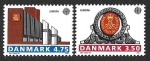 Sellos de Europa - Dinamarca -  914-915 - Oficinas Postales