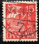 Stamps Denmark -  1933 Nao(carabela) Y214
