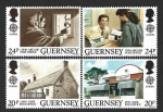 Sellos de Europa - Reino Unido -  422 a 425 - Oficinas Postales (GUERNSEY)