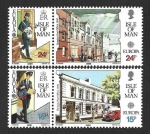 Sellos de Europa - Reino Unido -  419a-421a - Oficinas Postales (ISLA DE MAN)
