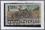 Stamps : Europe : Czechoslovakia :  Motocicletas: Orion