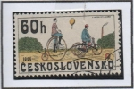 Stamps : Europe : Czechoslovakia :  Bicicletas: 1886