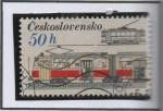 Sellos de Europa - Checoslovaquia -  Locomotoras y Tranvias: KT-8
