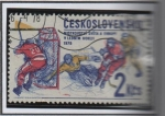 Sellos de Europa - Checoslovaquia -  Deportes: Hokry sobre Hielo