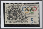 Stamps Czechoslovakia -  Deportes: Blathlon
