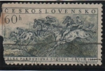 Stamps Czechoslovakia -  Deportes: Carrera d' Caballos