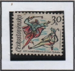 Stamps Czechoslovakia -  Folclore