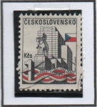 Stamps Czechoslovakia -  Monumento Zizkov